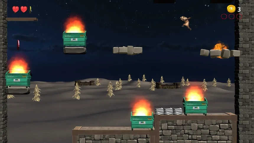 Скриншот 1 к игре Epic Dumpster Bear: Dumpster Fire Redux