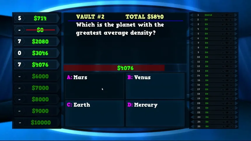 Скриншот 2 к игре Trivia Vault: Mini Mixed Trivia