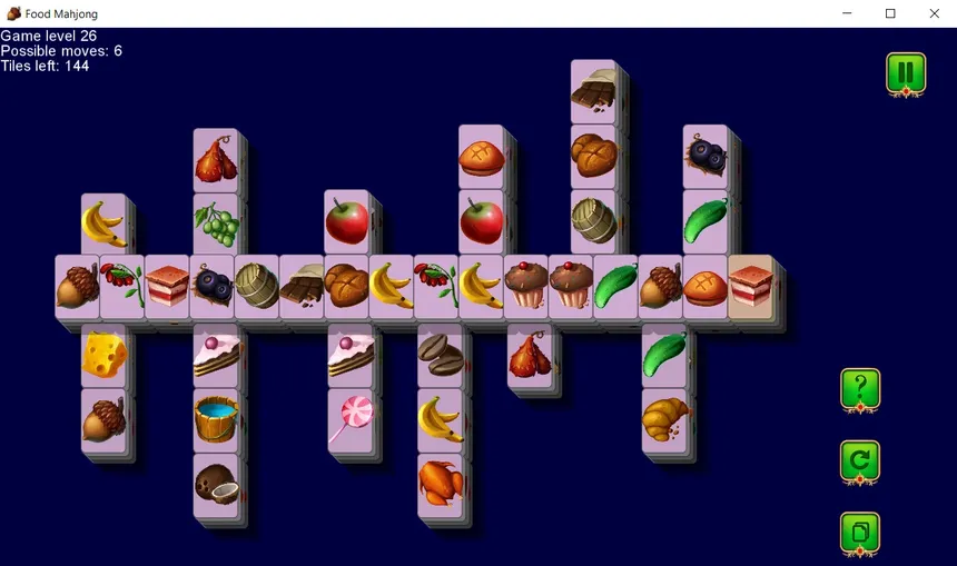 Скриншот 1 к игре Food Mahjong
