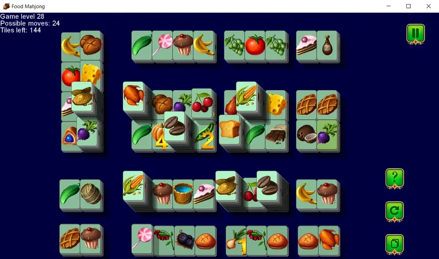 Скриншот 4 к игре Food Mahjong