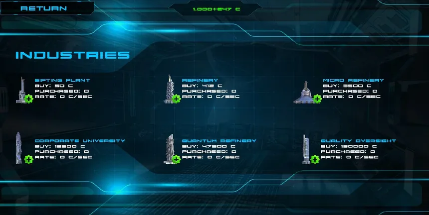 Скриншот 4 к игре The Promethium Effect - The Idle Clicker MMO