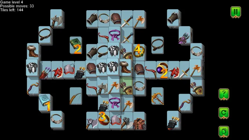 Скриншот 4 к игре Weapon and Armor: Mahjong