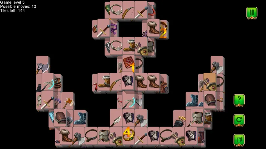 Скриншот 5 к игре Weapon and Armor: Mahjong