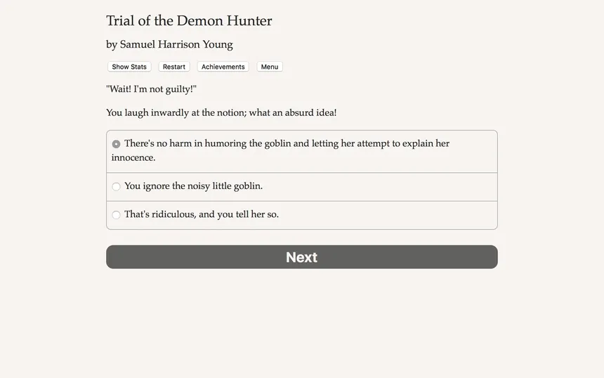 Скриншот 3 к игре Trial of the Demon Hunter
