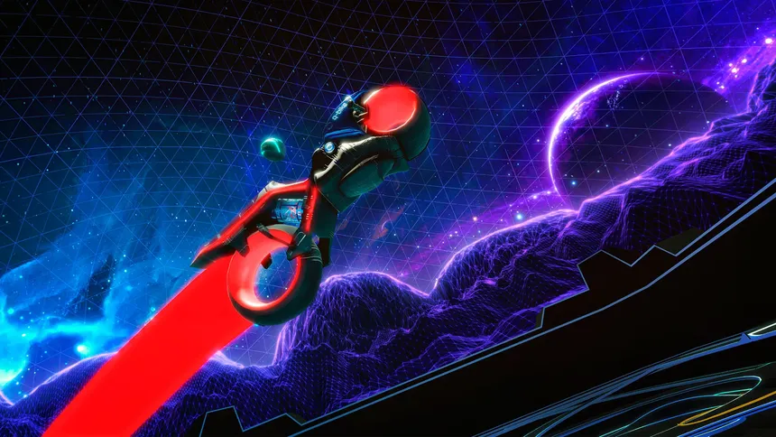 Скриншот 3 к игре Qbike: Crypto Motorcycles