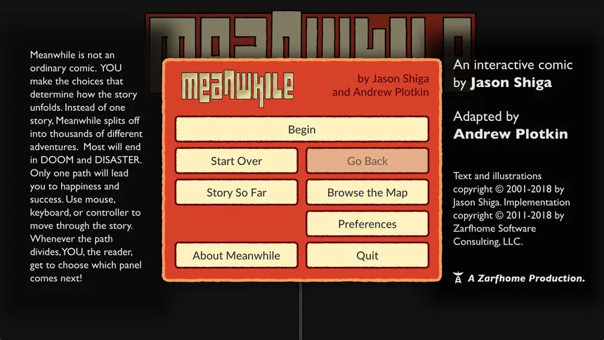 Скриншот 4 к игре Meanwhile: An Interactive Comic Book