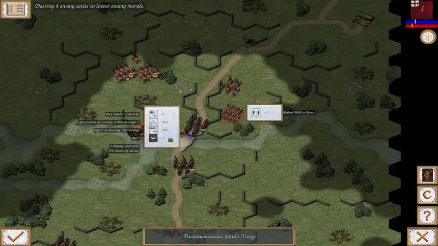 Скриншот 4 к игре Fire and Fury: English Civil War