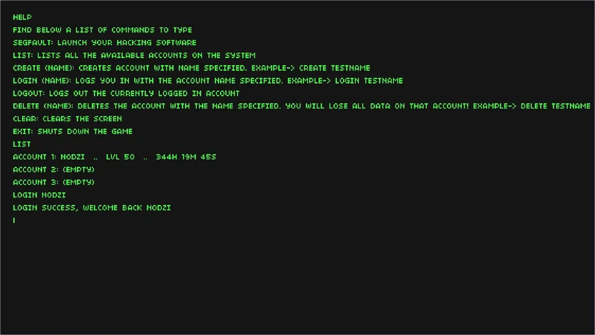 Скриншот 5 к игре SEGFAULT