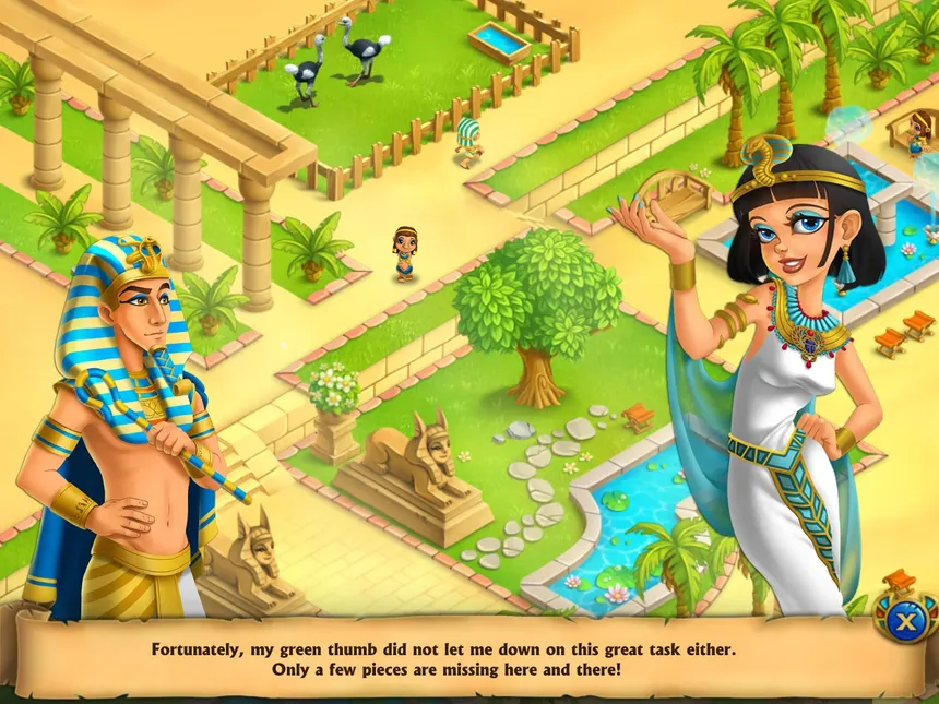 Скриншот 1 к игре Legend of Egypt - Pharaohs Garden