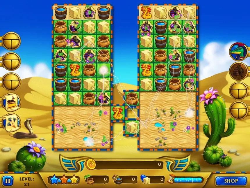 Скриншот 2 к игре Legend of Egypt - Pharaohs Garden