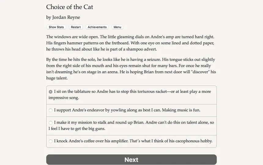 Скриншот 1 к игре Choice of the Cat