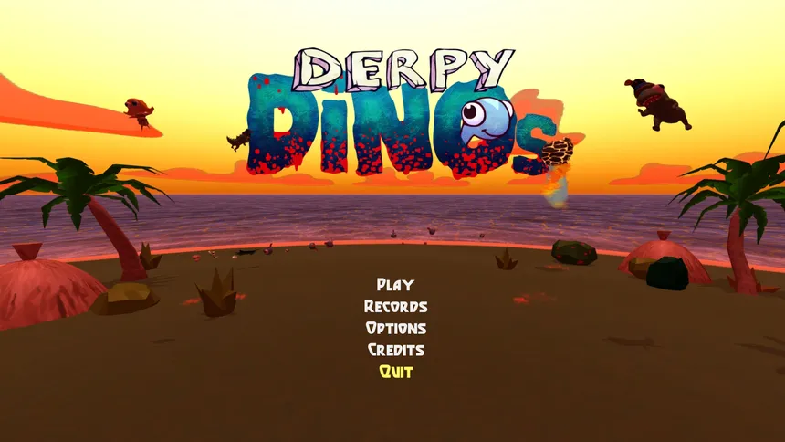 Скриншот 1 к игре Derpy Dinos