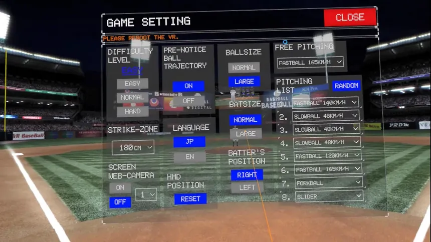 Скриншот 3 к игре VR DREAM MATCH BASEBALL