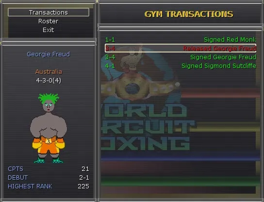 Скриншот 3 к игре World Circuit Boxing