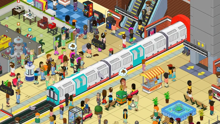 Скриншот 1 к игре Overcrowd: A Commute 'Em Up