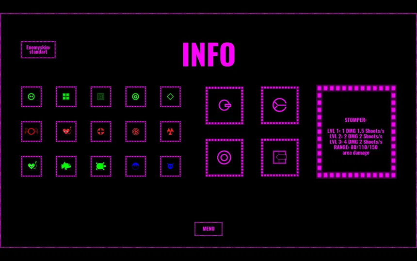 Скриншот 3 к игре Neon Defense 1 : Pink Power