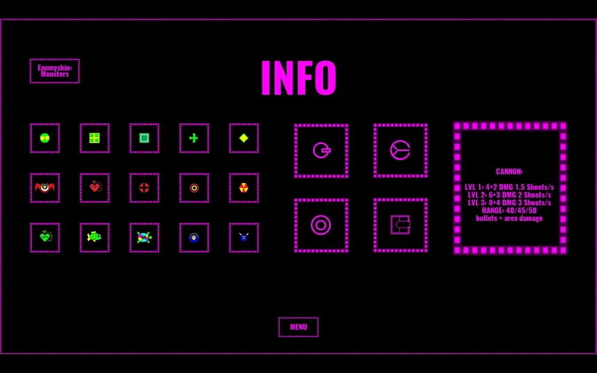 Скриншот 4 к игре Neon Defense 1 : Pink Power