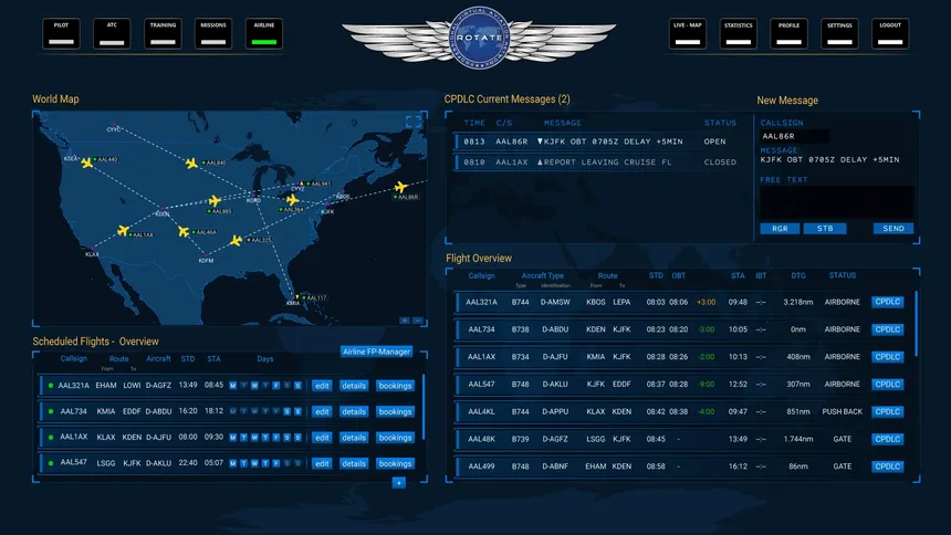 Скриншот 6 к игре Rotate – Professional Virtual Aviation Network