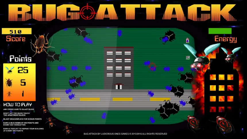 Скриншот 1 к игре Bug Attack!