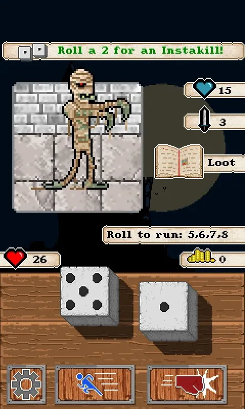 Скриншот 2 к игре Snake Eyes Dungeon