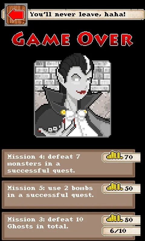 Скриншот 5 к игре Snake Eyes Dungeon