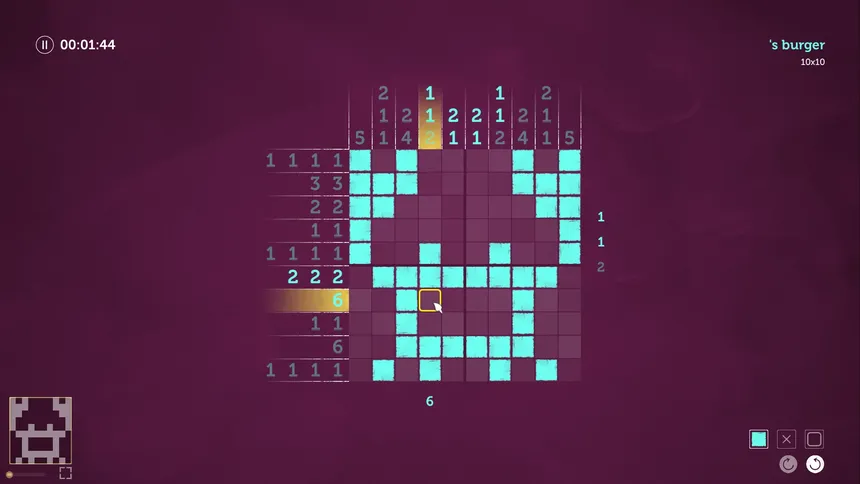 Скриншот 1 к игре Nonogram - The Greatest Painter