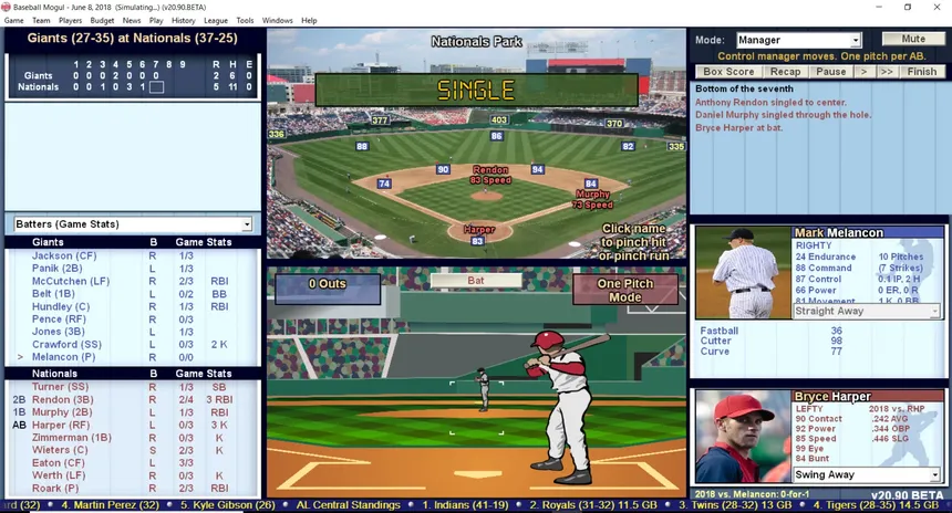 Скриншот 8 к игре Baseball Mogul 2018