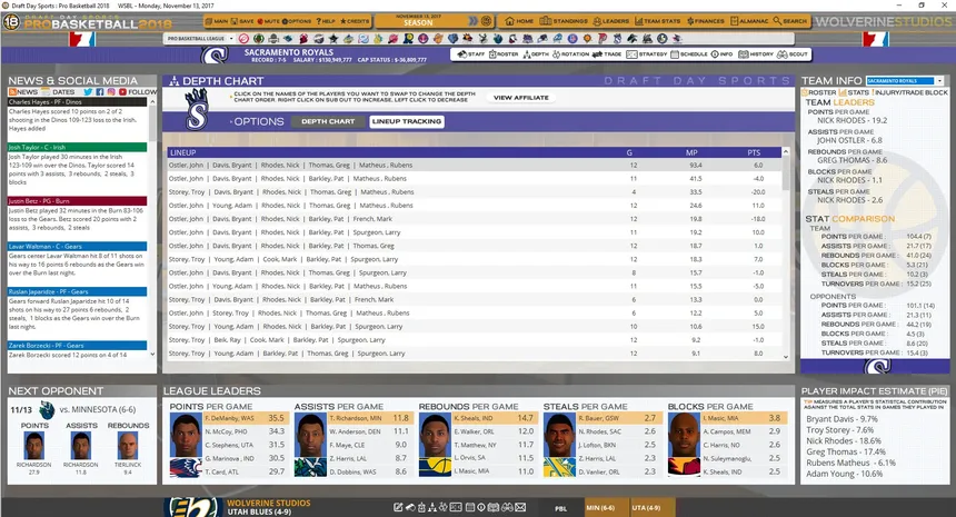Скриншот 5 к игре Draft Day Sports: Pro Basketball 2018