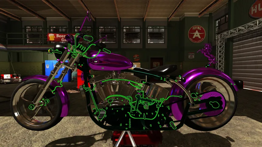 Скриншот 1 к игре Motorbike Garage Mechanic Simulator