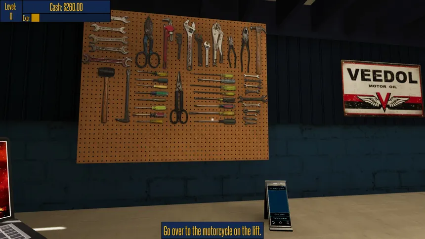 Скриншот 4 к игре Motorbike Garage Mechanic Simulator