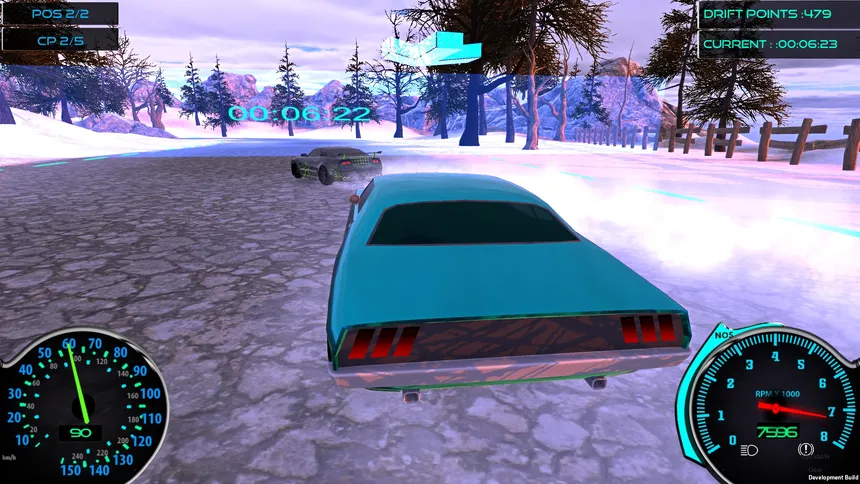 Скриншот 1 к игре Frozen Drift Race (Restocked)