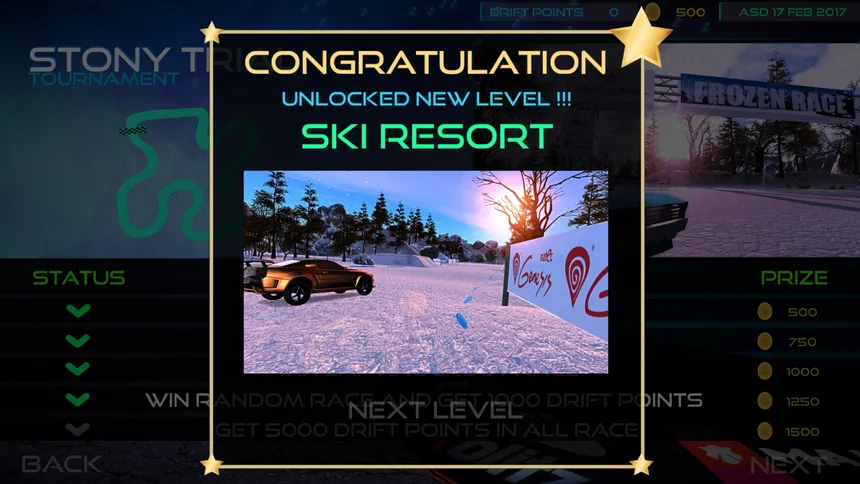 Скриншот 4 к игре Frozen Drift Race (Restocked)