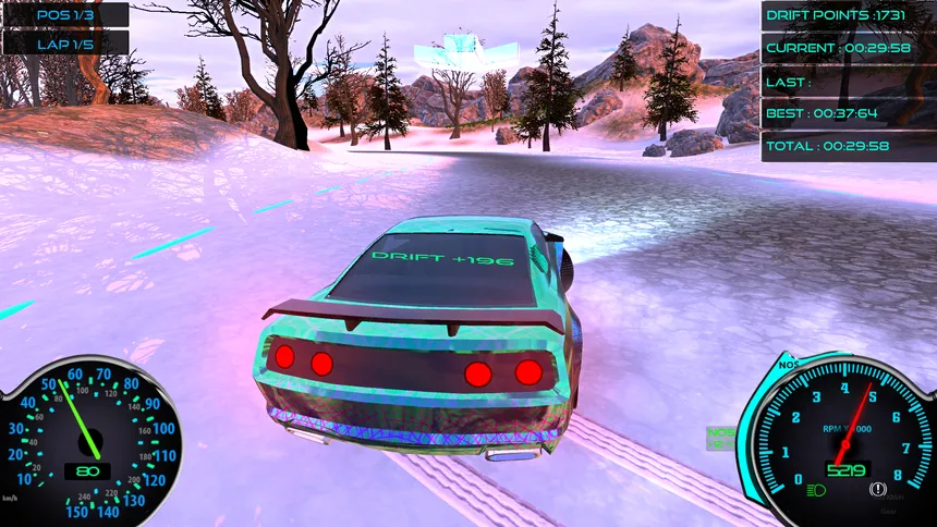 Скриншот 5 к игре Frozen Drift Race (Restocked)