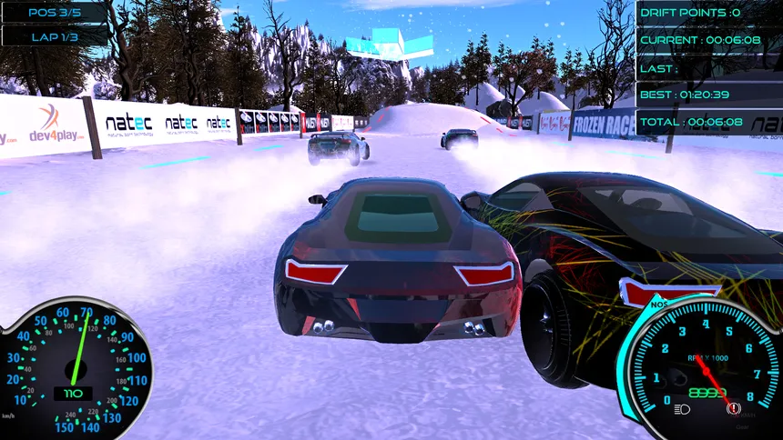 Скриншот 6 к игре Frozen Drift Race (Restocked)
