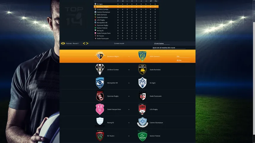 Скриншот 1 к игре National Rugby Manager