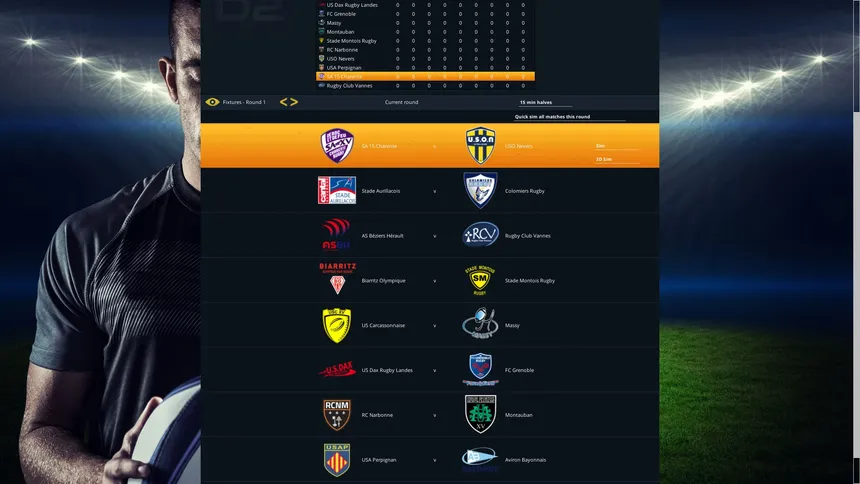 Скриншот 2 к игре National Rugby Manager