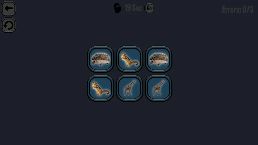 Скриншот 2 к игре Animals Memory