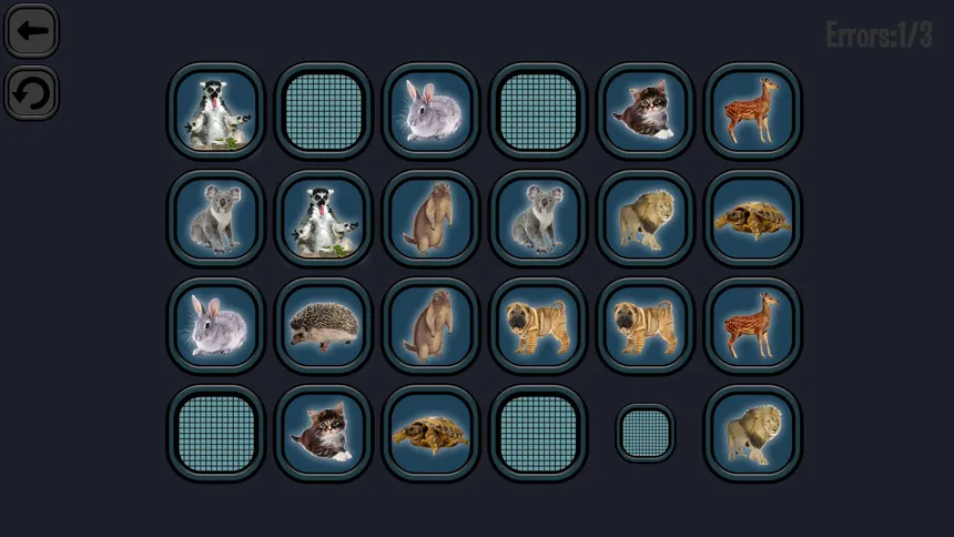 Скриншот 4 к игре Animals Memory