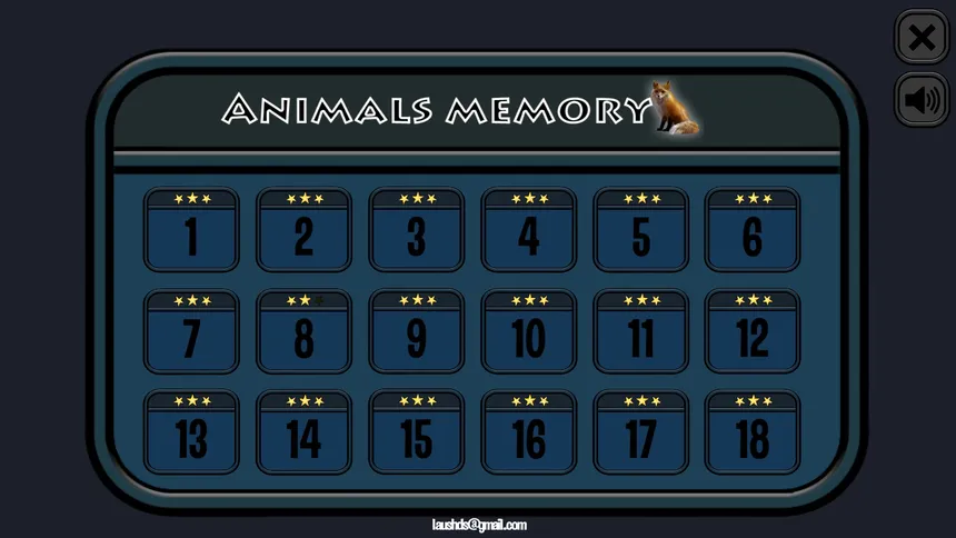 Скриншот 5 к игре Animals Memory