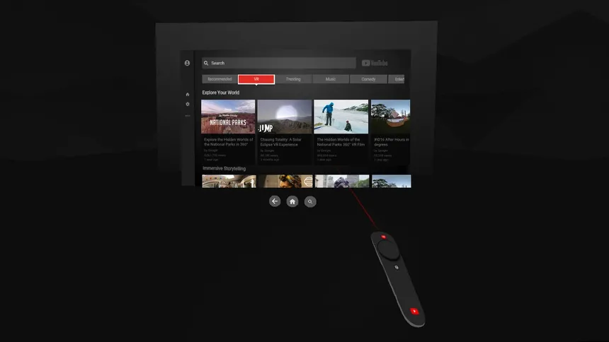Скриншот 1 к игре YouTube VR