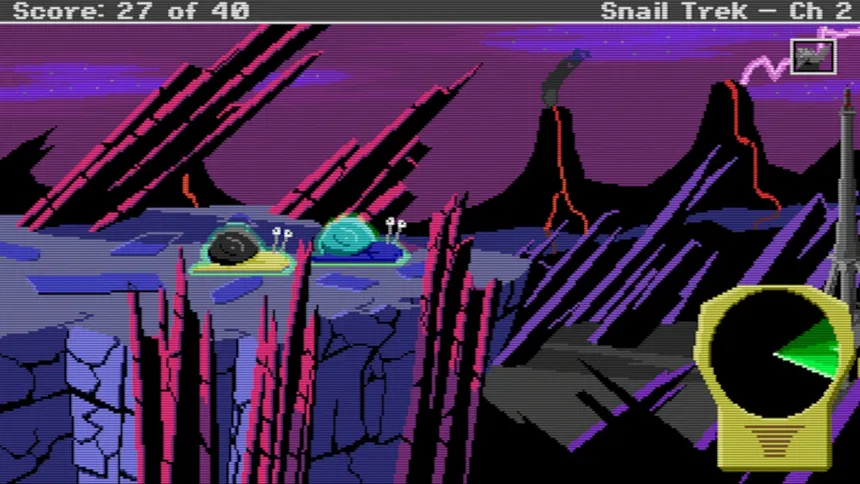 Скриншот 1 к игре Snail Trek - Chapter 2: A Snail Of Two Worlds