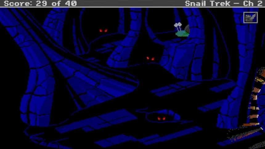 Скриншот 2 к игре Snail Trek - Chapter 2: A Snail Of Two Worlds