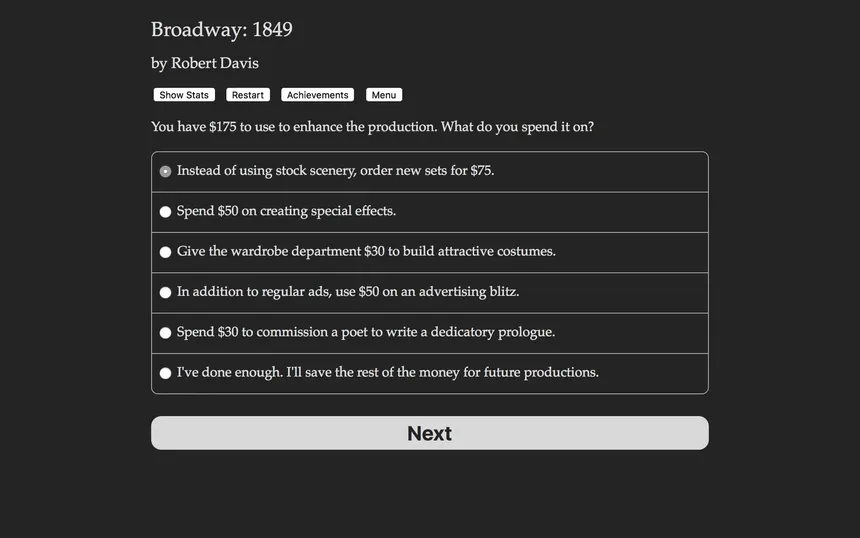 Скриншот 2 к игре Broadway: 1849
