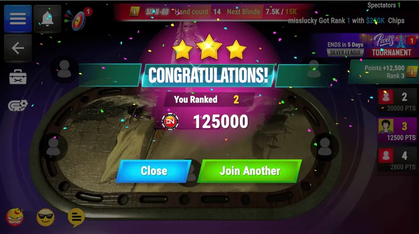 Скриншот 3 к игре Poker Legends: Texas Hold'em Poker Tournaments