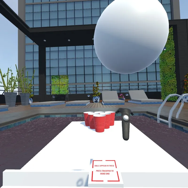 Скриншот 2 к игре HUGE BEER PONG CHALLENGES VR