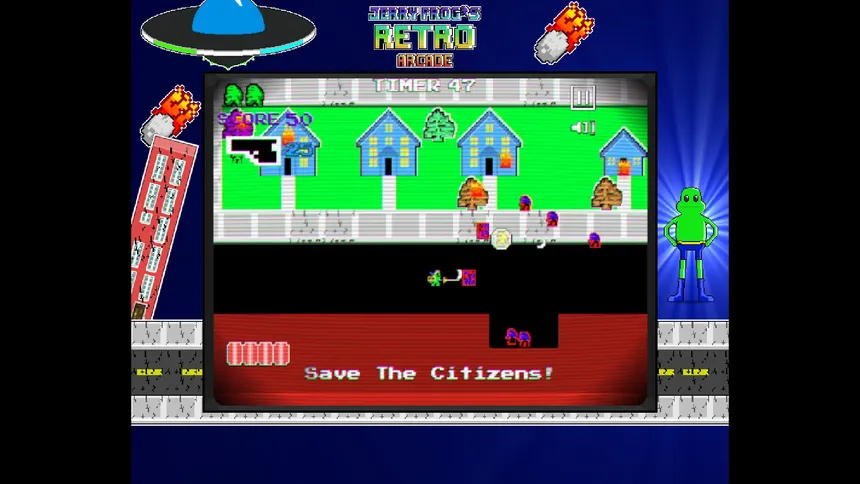 Скриншот 1 к игре Jerry Frog's Retro Arcade