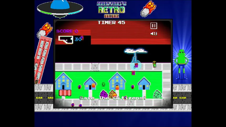 Скриншот 2 к игре Jerry Frog's Retro Arcade