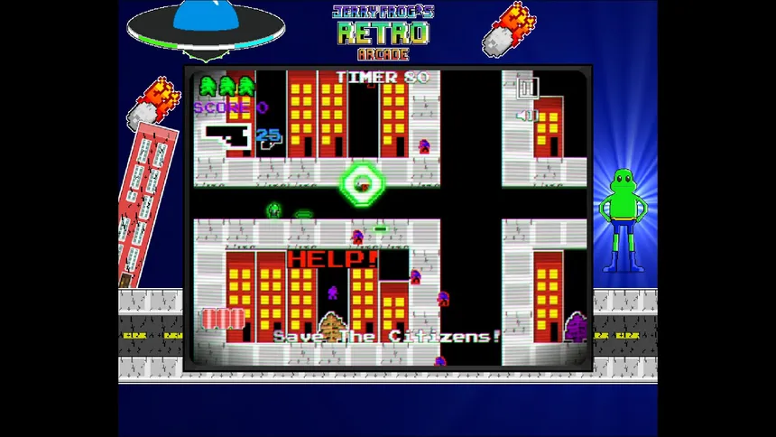 Скриншот 4 к игре Jerry Frog's Retro Arcade