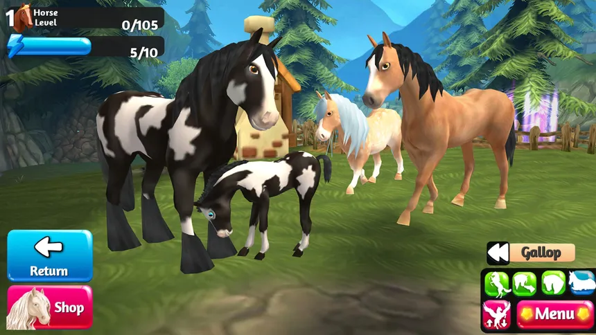 Скриншот 1 к игре Horse Paradise - My Dream Ranch