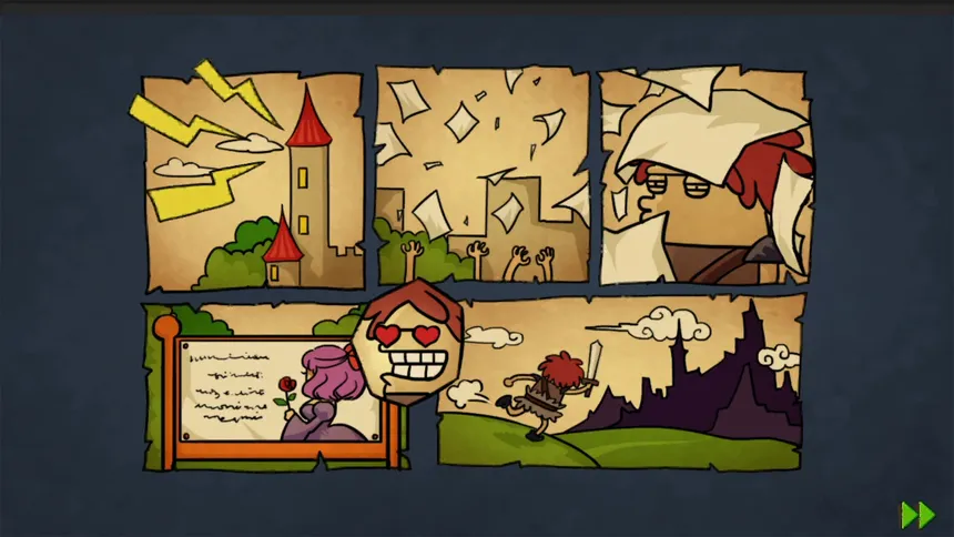 Скриншот 1 к игре Clumsy Knight Vs. Skeleton Remastered